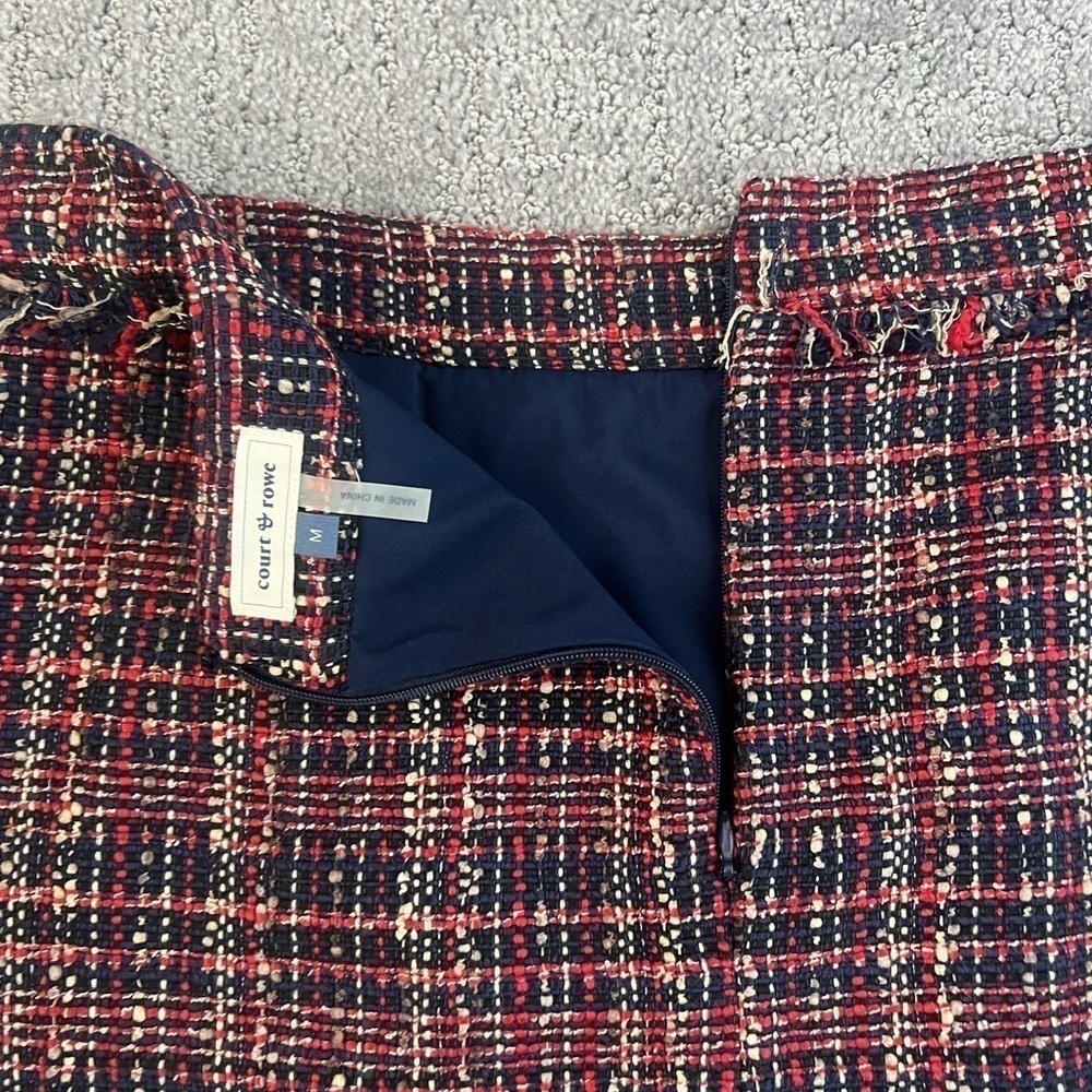 Court & Rowe Belle Noel Tweed Plaid Mini Skirt - Picture 5 of 6
